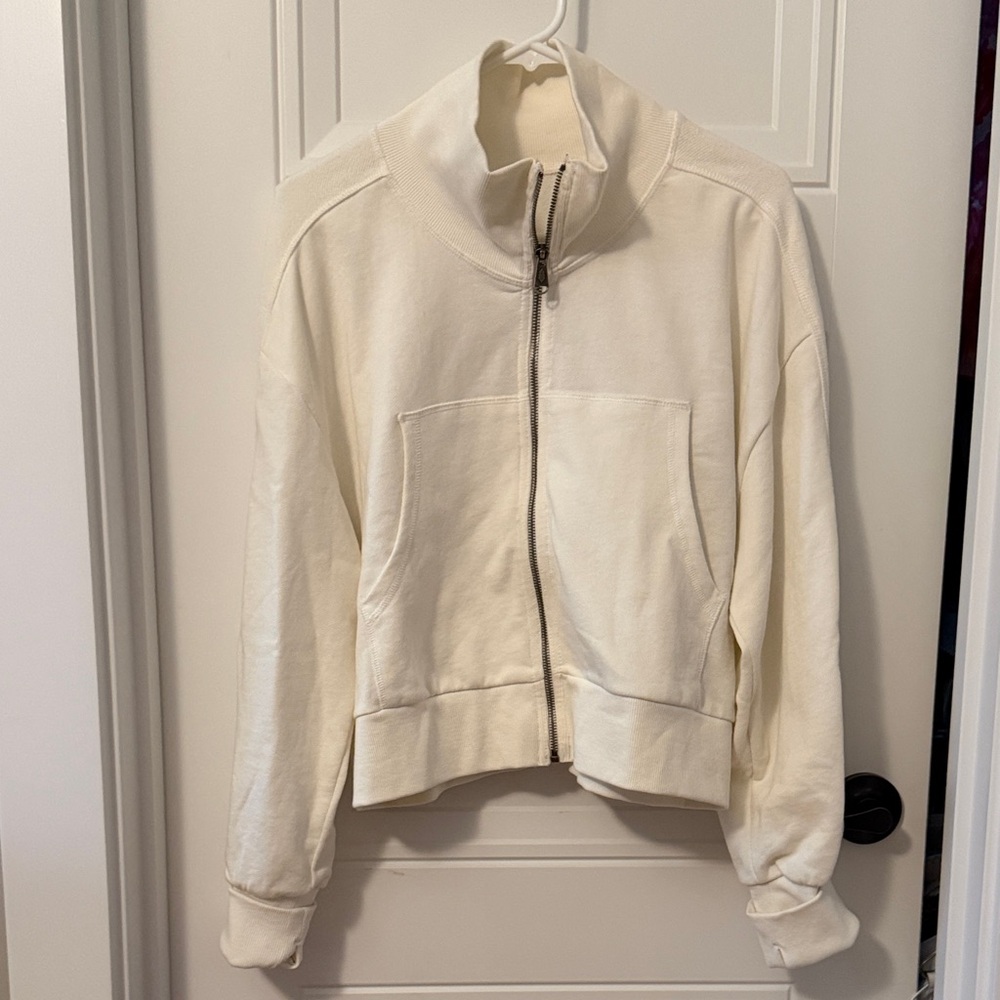 FP Movement by Free People Cream Bomber Jacket